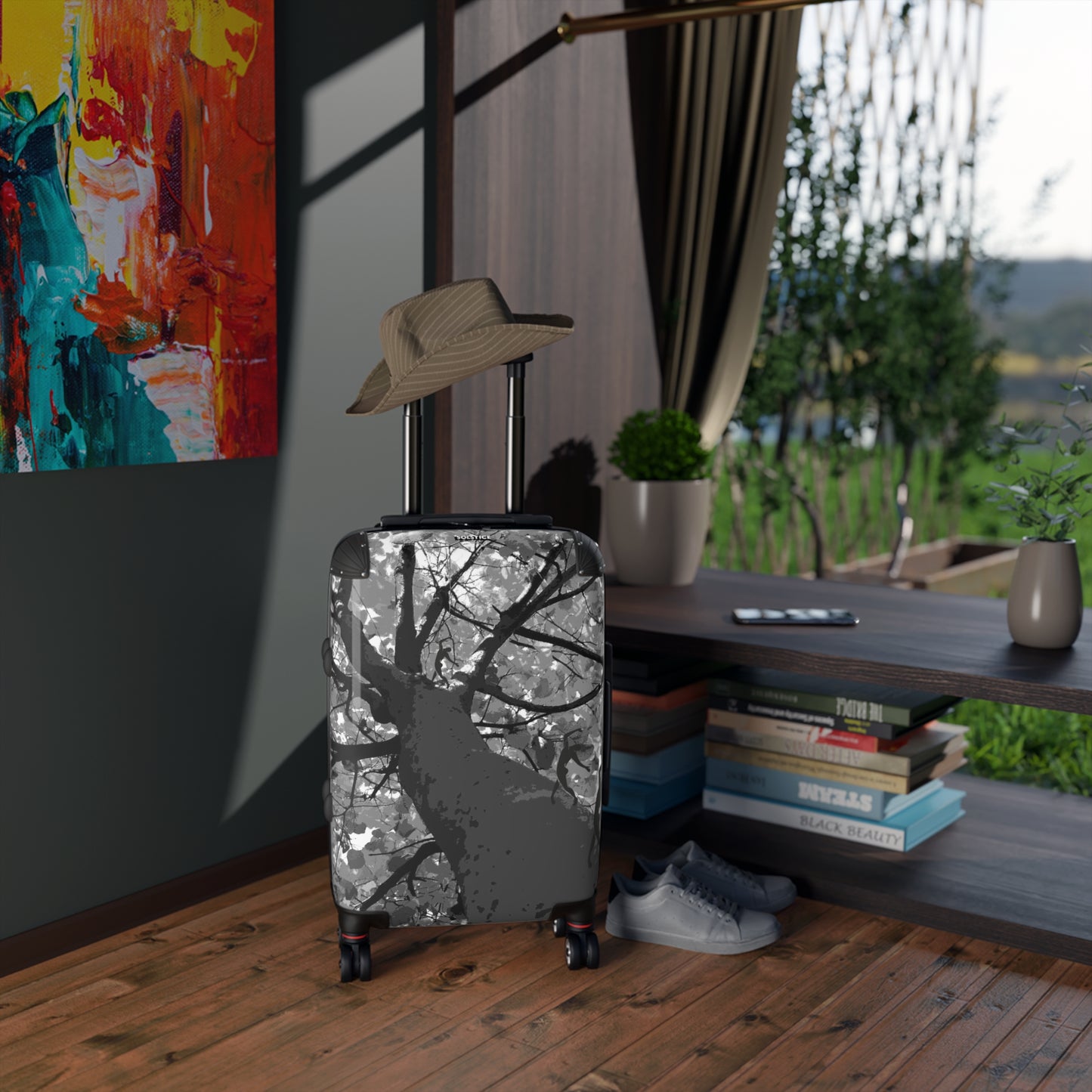 SOLSTICE BlueTree BW with dancers Suitcase