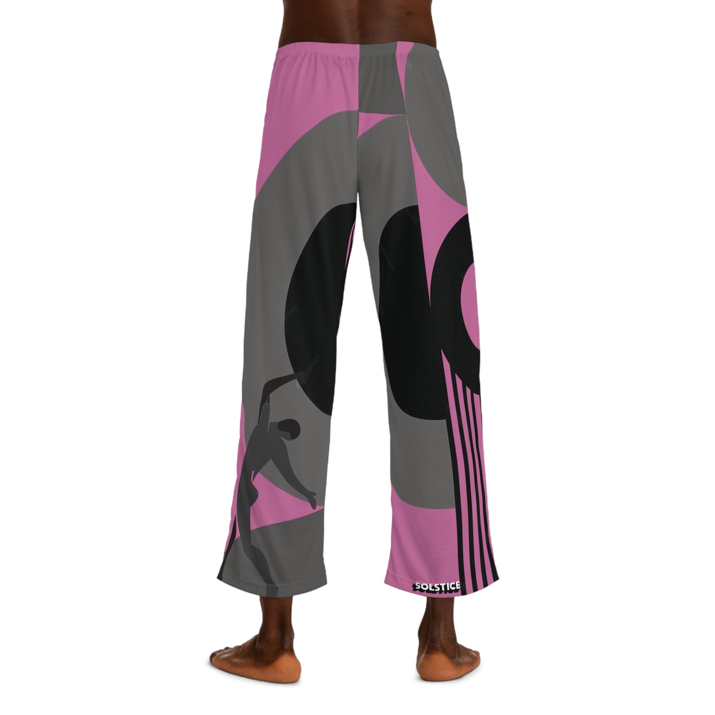 SOLSTICE Bauhaus Men's pink Pajama Pants (AOP)