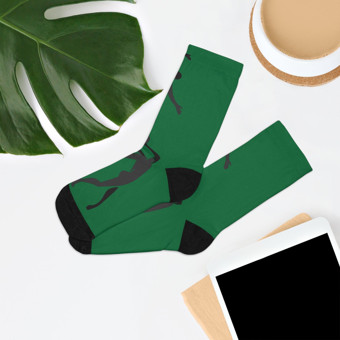 Recycled SOLSTICE Dancer green Poly Socks