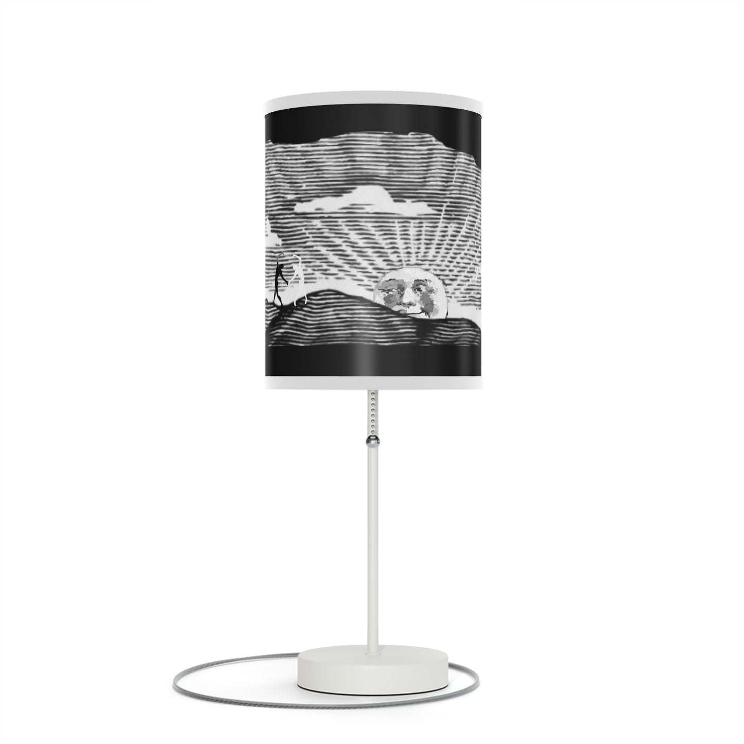 Solstice Engraved Sunrise Lamp on a Stand, US|CA plug