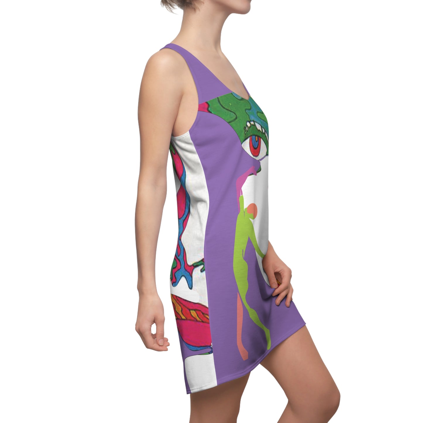 Women's POP ART Cut & Sew Racerback Dress (AOP)