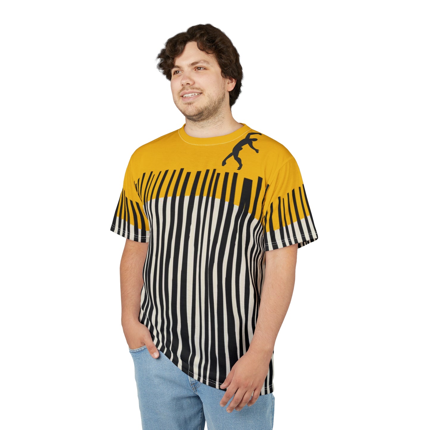 SOLSTICE Bamboo Unisex yellow Cut & Sew Tee (AOP)