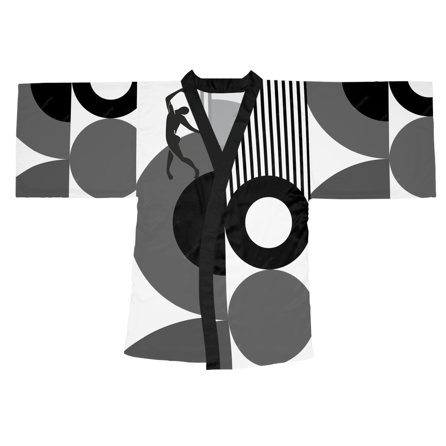 Long Sleeve SOLSTICE BAUHAUS Kimono Robe (AOP)
