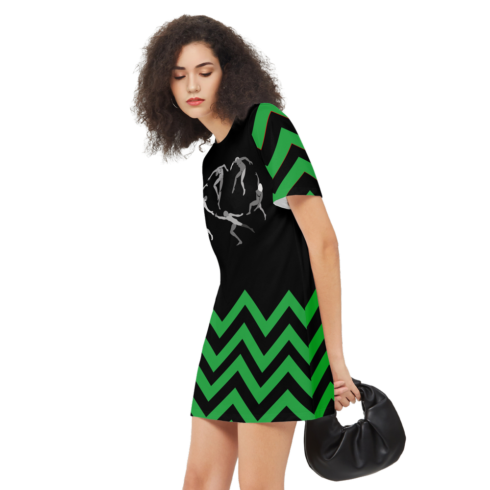 Women's SOLSTICE Short-Sleeve T-Shirt Dress-Heavyweight 225g