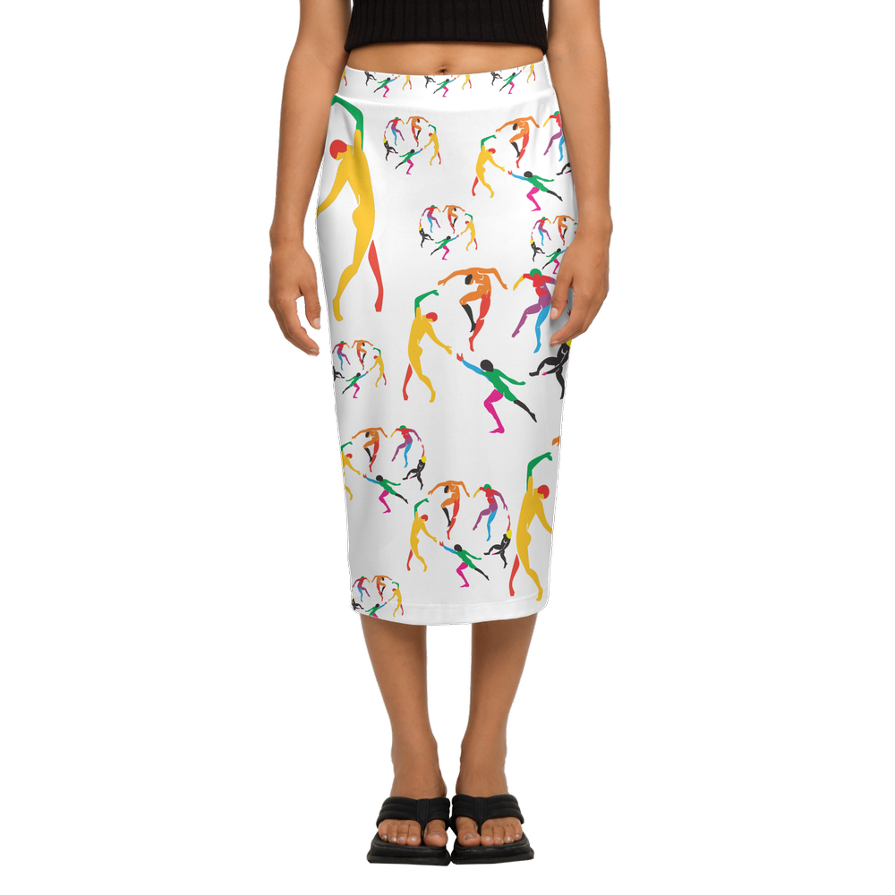 Women's SOLSTICE Back Split Pencil Skirt-Heavy Knit