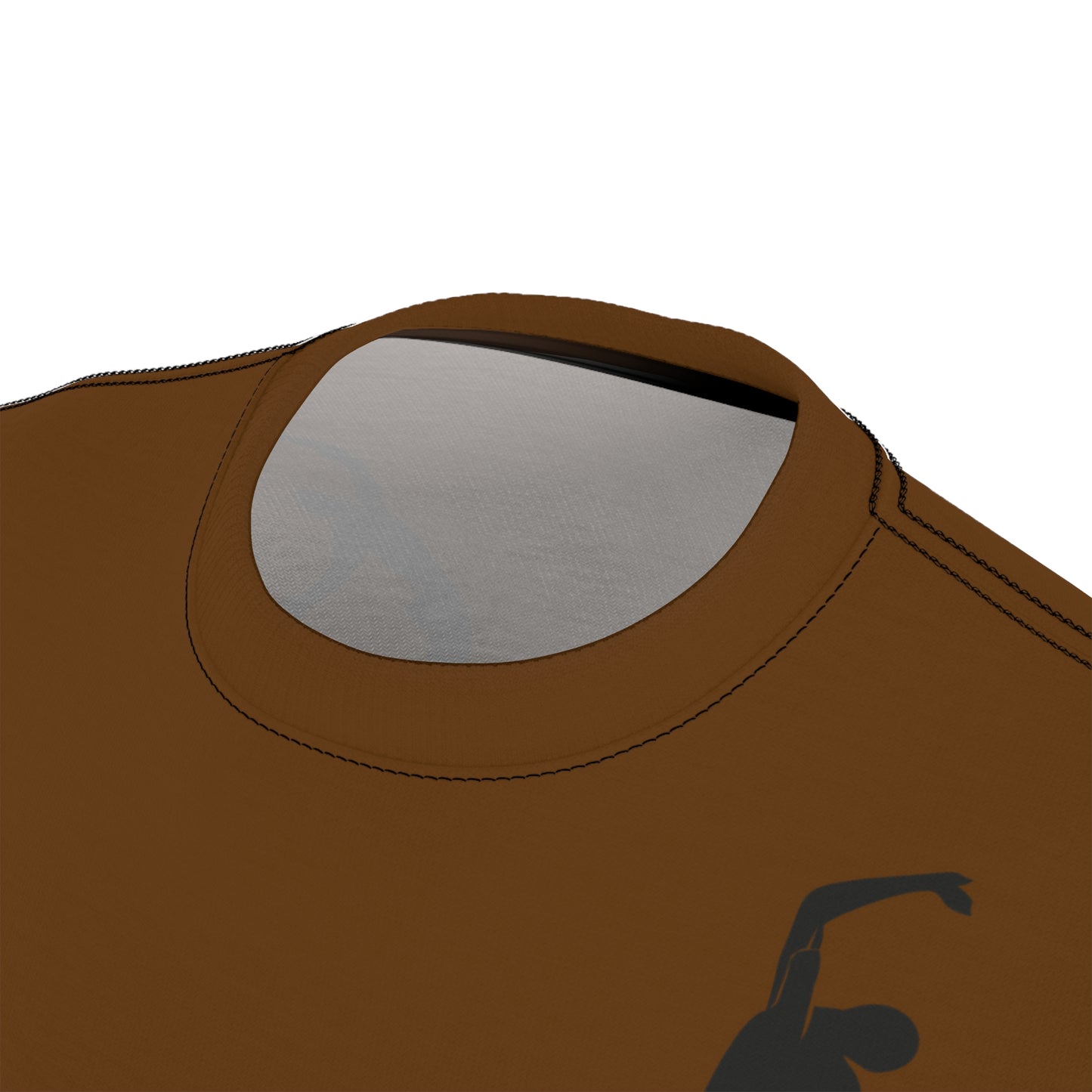 SOLSTICE Bamboo brown Unisex Cut & Sew Tee (AOP)