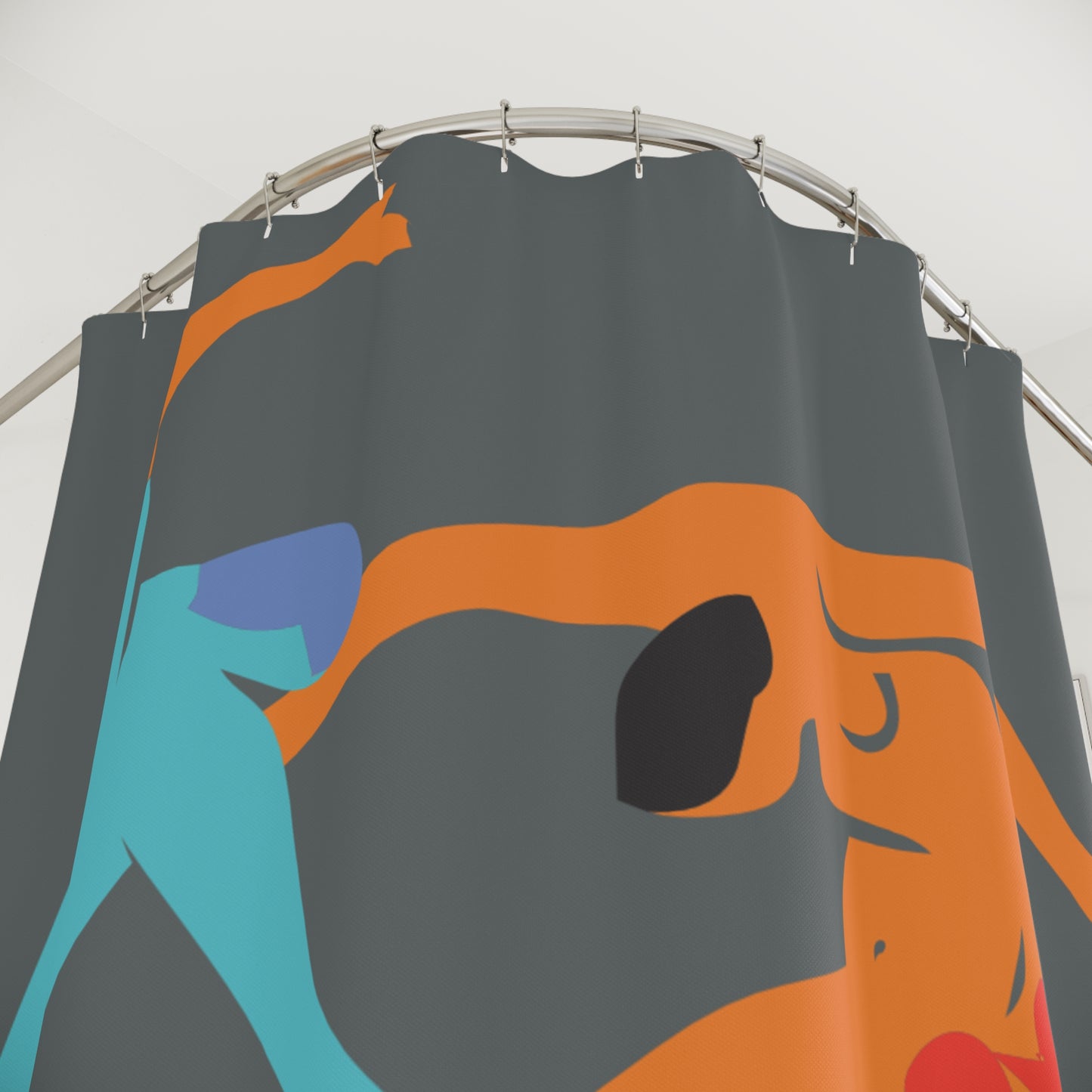 SOLSTICE Matisse gray Shower Curtain
