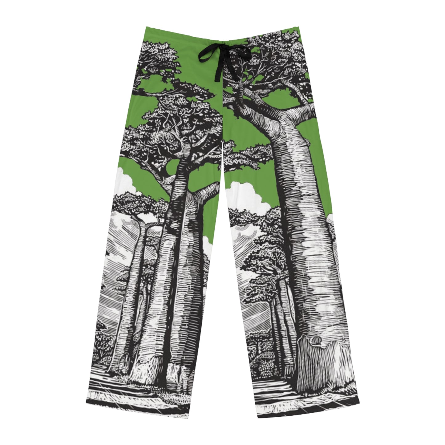 SOLSTICE Baobab green Men's Pajama Pants (AOP)