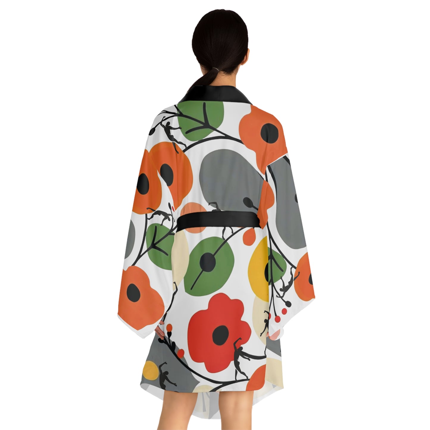 Long Sleeve SOLSTICE FLOWERS Kimono Robe (AOP)