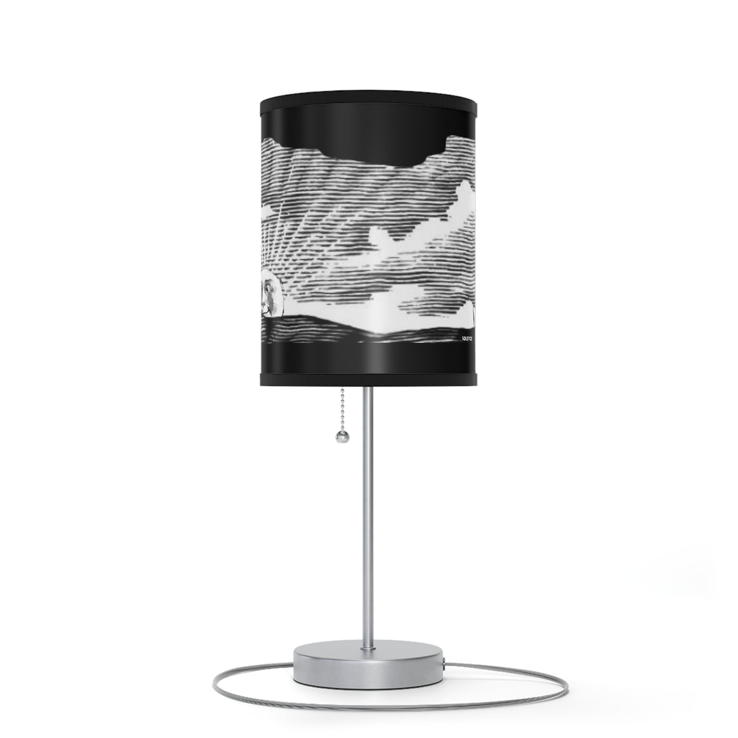 Solstice Engraved Sunrise Lamp on a Stand, US|CA plug
