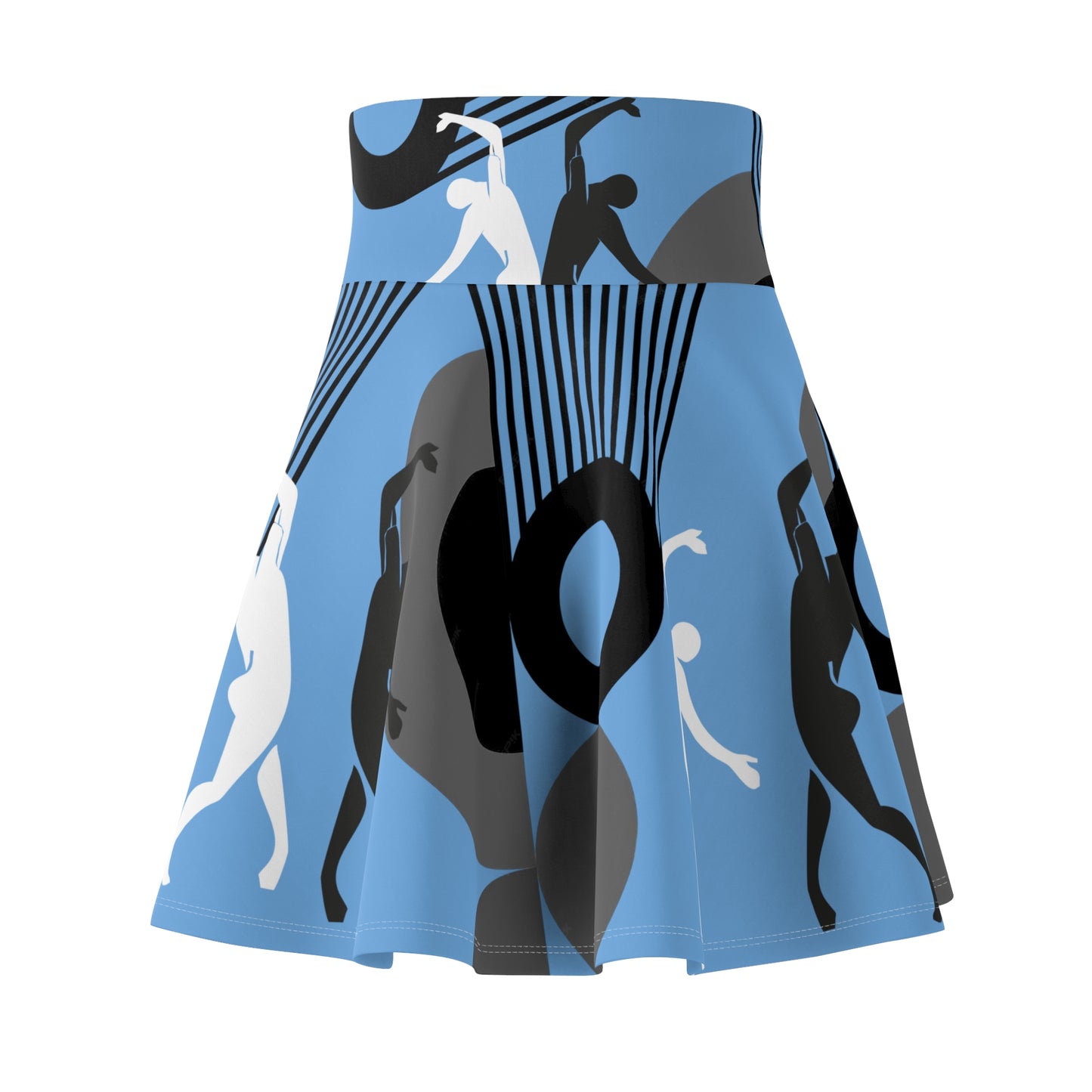 SOLSTICE Bauhaus Skater Pink Blue Skirt (AOP)