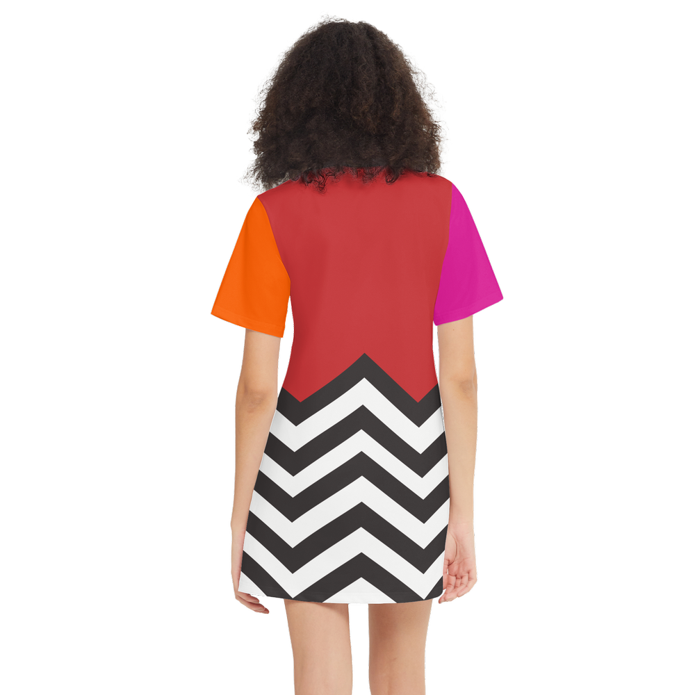 Solstice Women's Short-Sleeve T-Shirt Dress-Heavyweight 225g