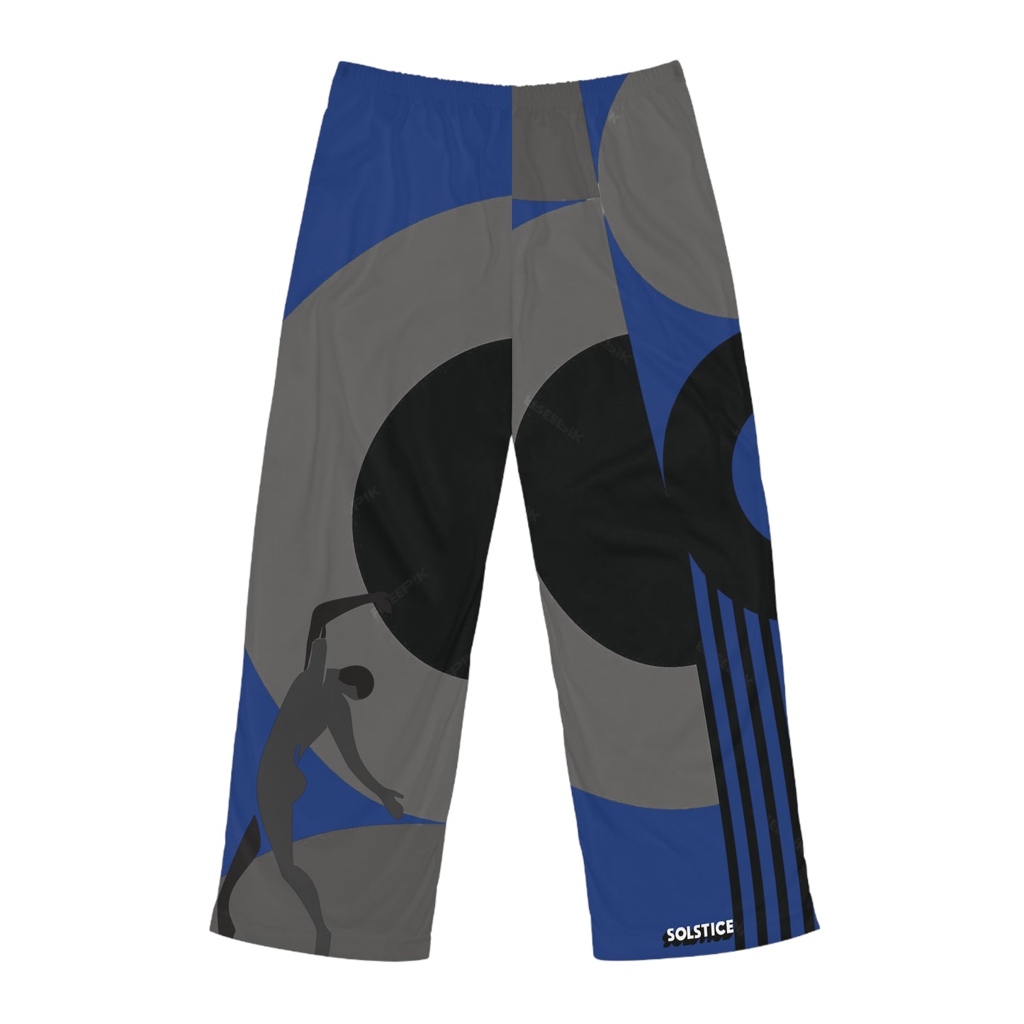 SOLSTICE Bauhaus Men's dark blue Pajama Pants (AOP)