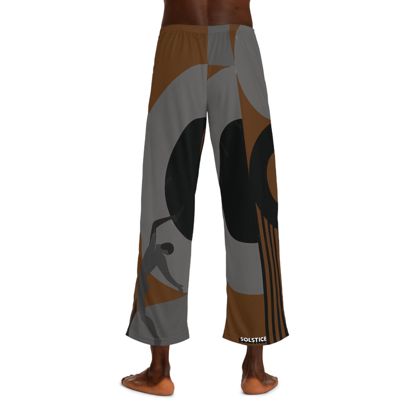 SOLSTICE Bauhaus Men's brown Pajama Pants (AOP)