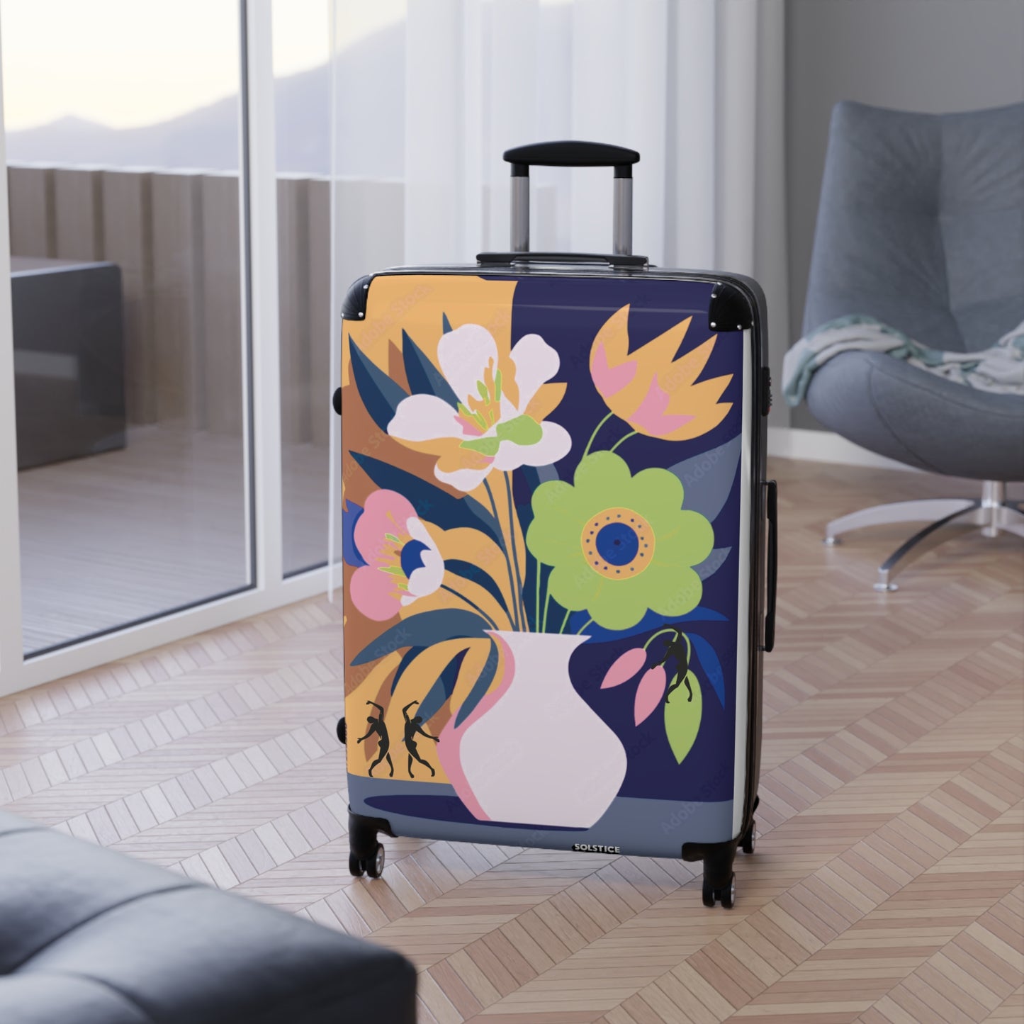 SOLSTICE Matisse Still life with flowers Suitcase