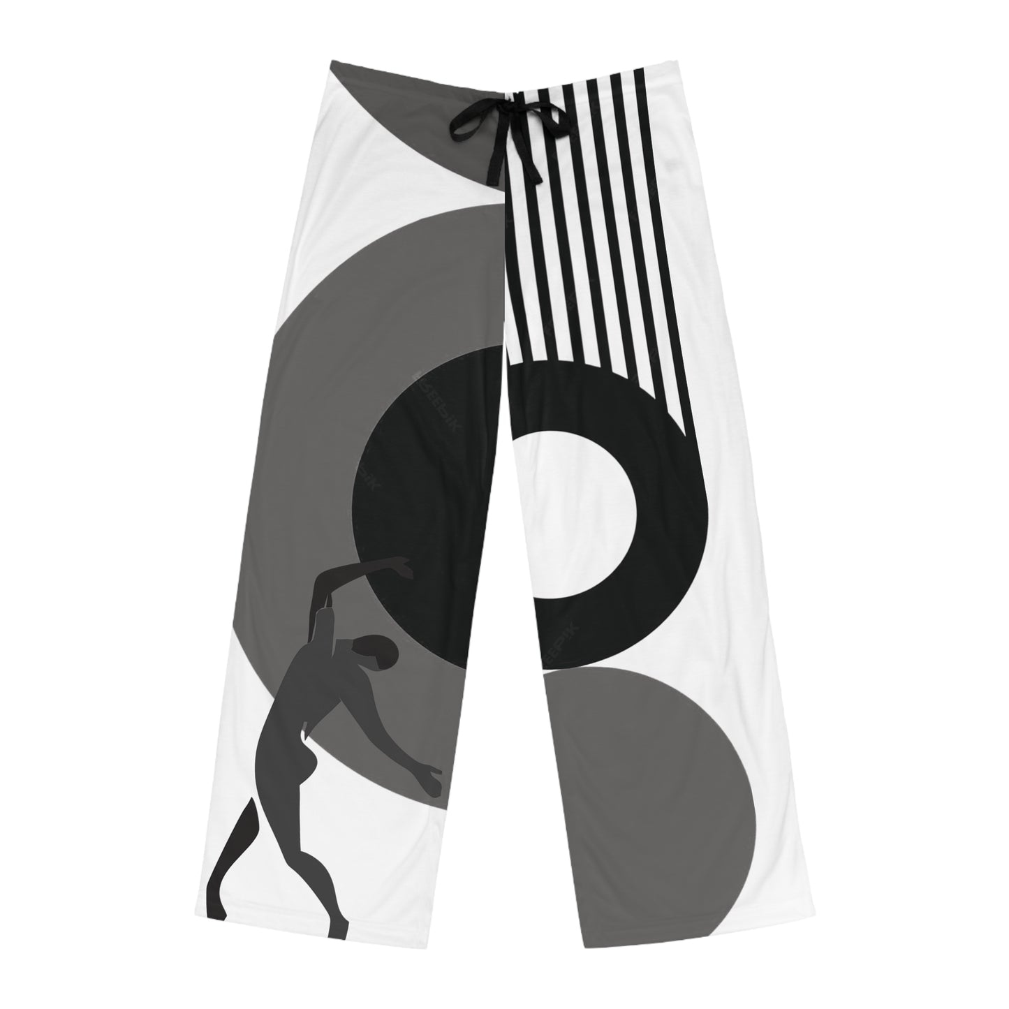 SOLSTICE Bauhaus Men's BW Pajama Pants (AOP)
