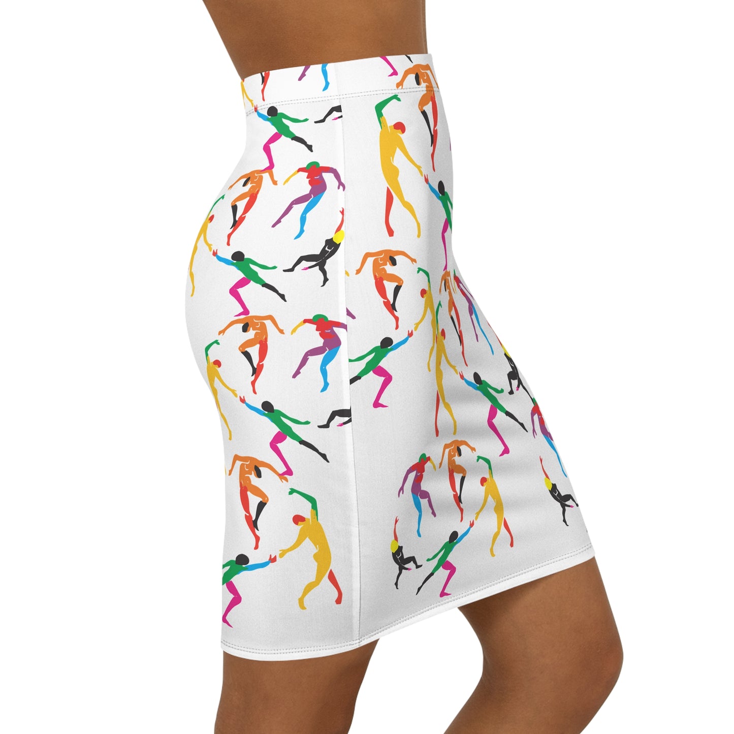 Women's Mid-Waist Pencil Skirt (AOP)