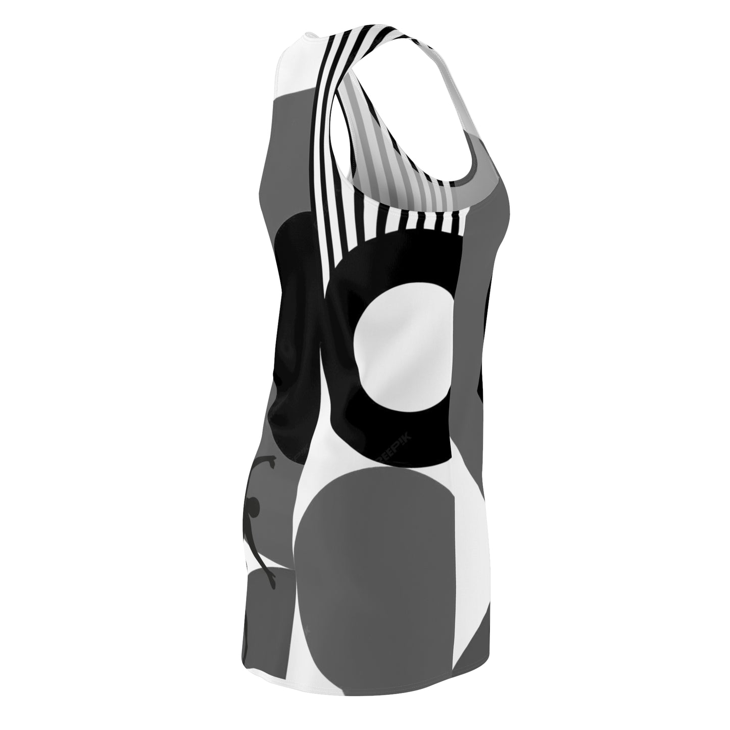 Women's BAUHAUS Cut & Sew Racerback Dress (AOP)