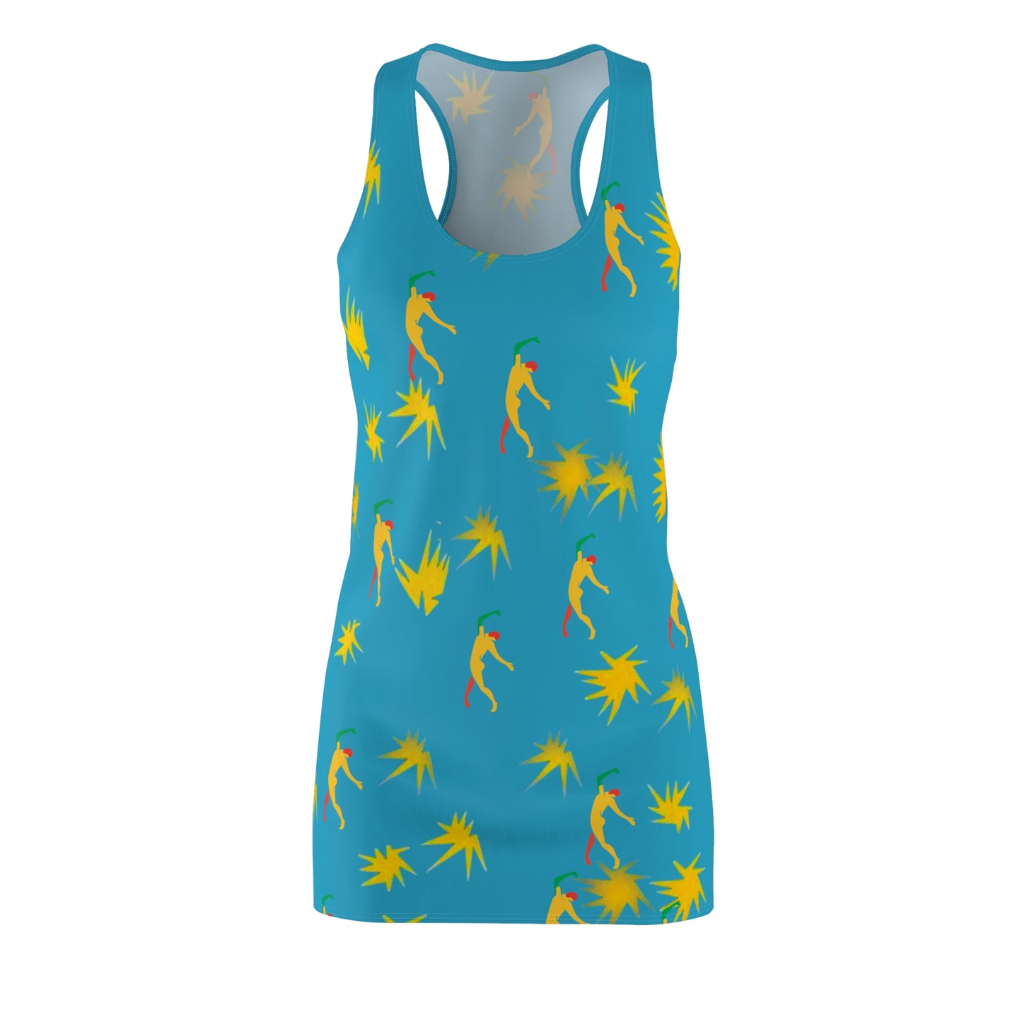 Women's Matisse Stars Cut & Sew Racerback Dress (AOP)