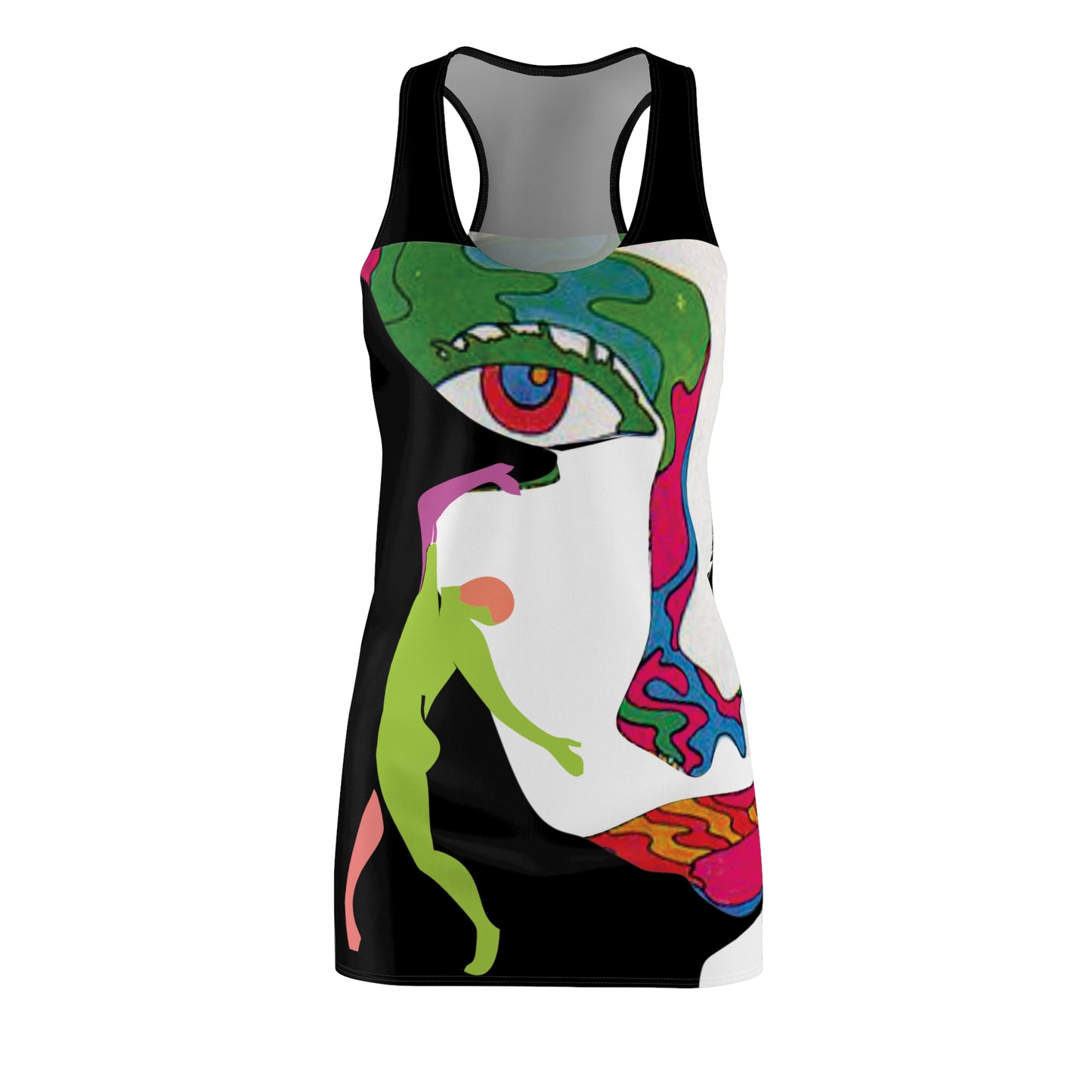 Women's POP ART Cut & Sew Racerback Dress (AOP)