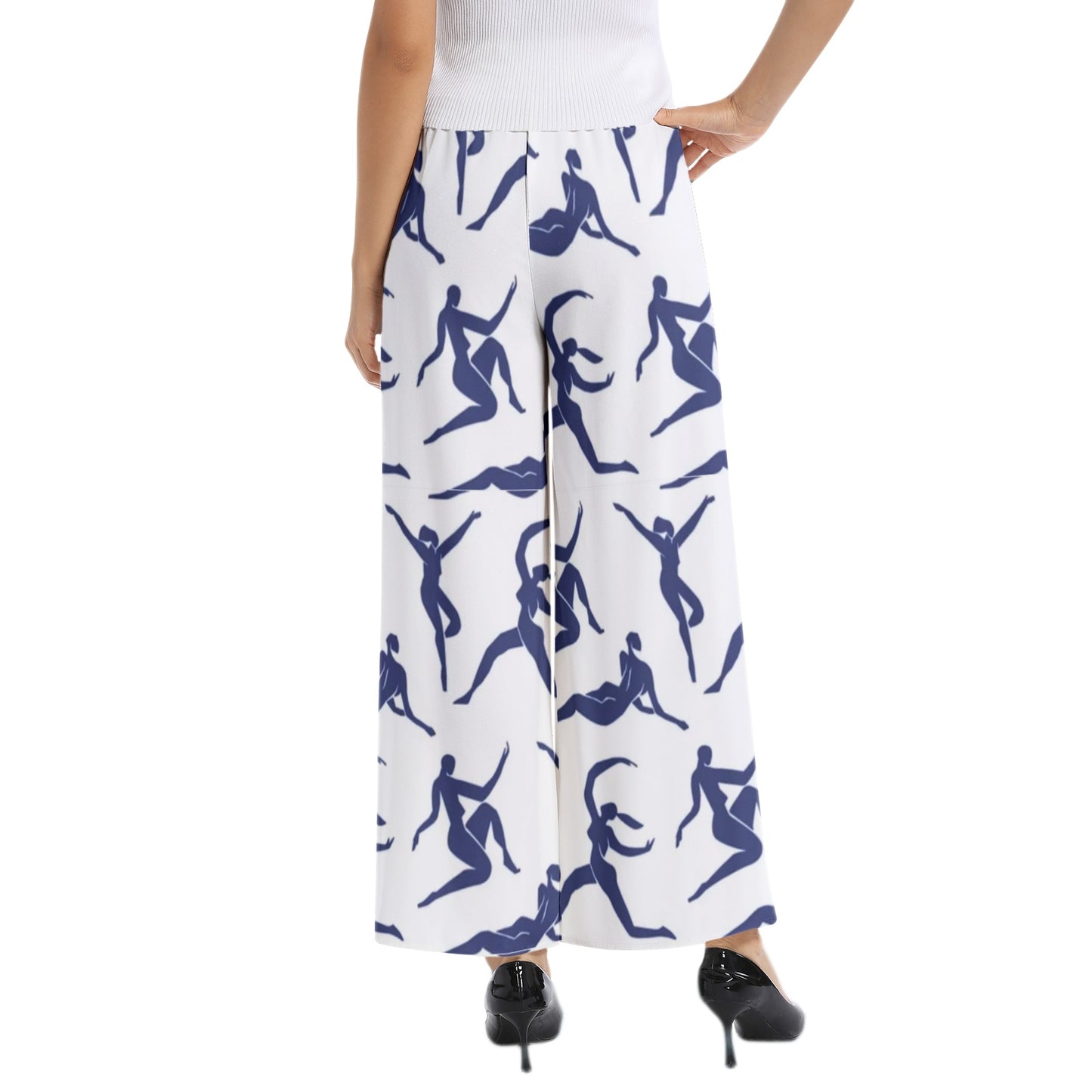Solstice blue dancers Elastic Waist Wide Leg Pant