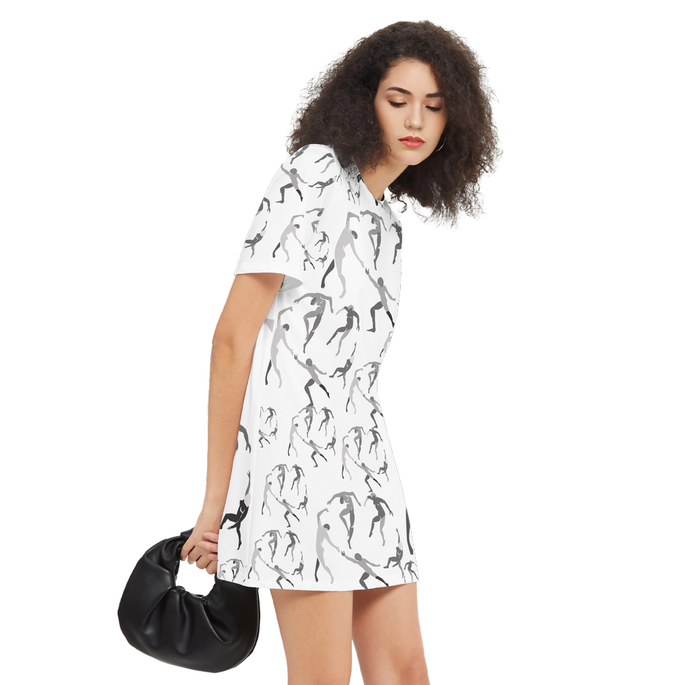 Women's SOLSTICE Short-Sleeve T-Shirt Dress-Heavyweight 225g