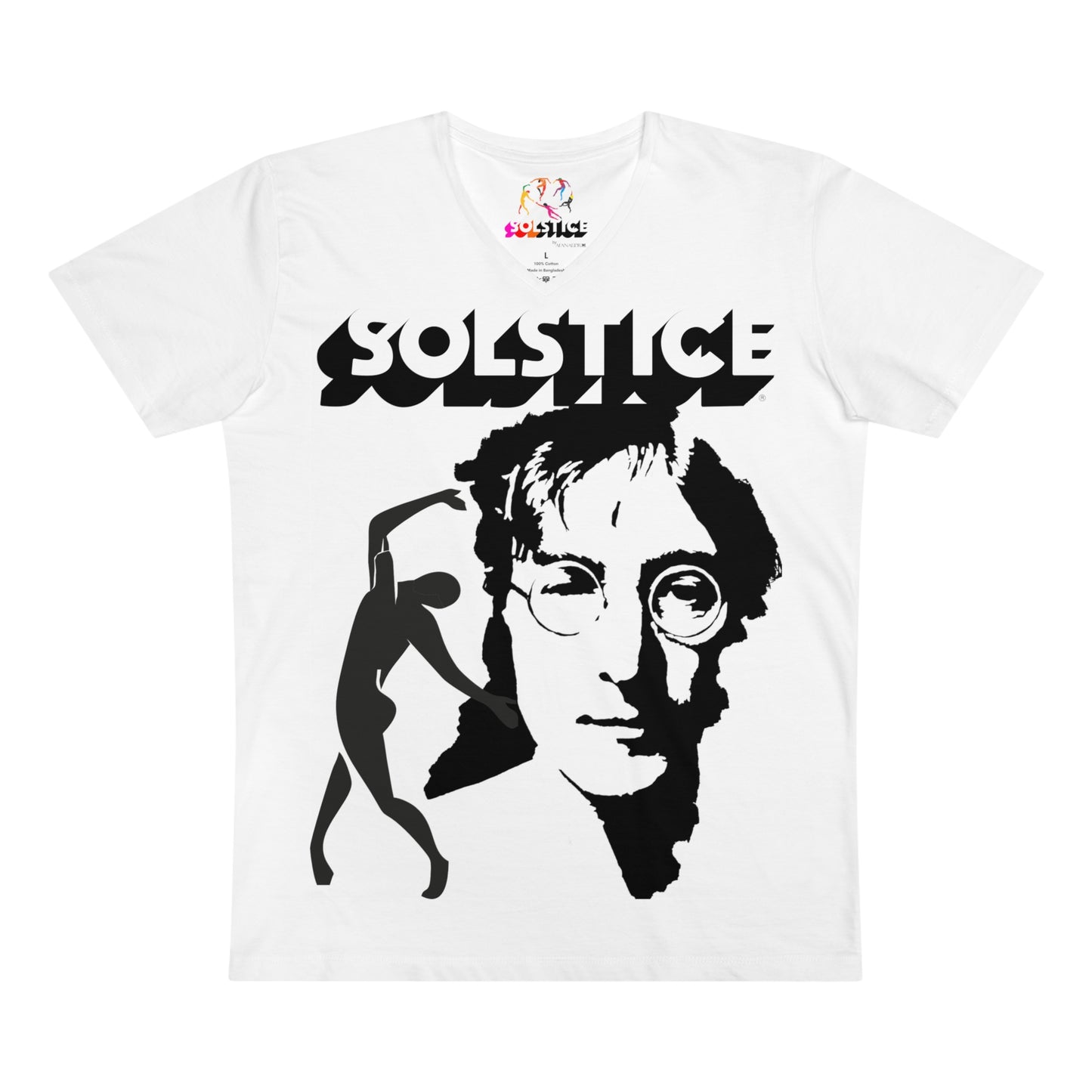 Solstice Dance Men’s Presenter V-neck white Lennon Organic 4