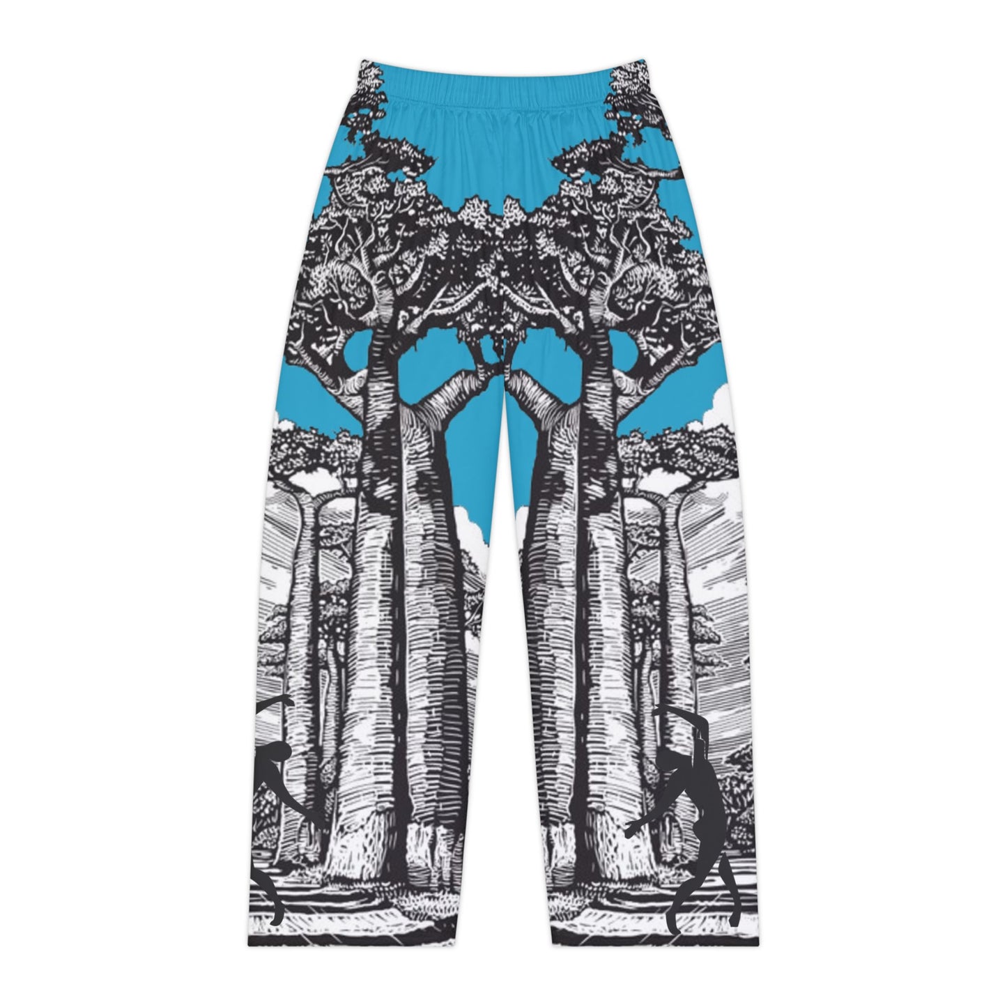 Women's BAOBAB turquoise Pajama Pants (AOP)