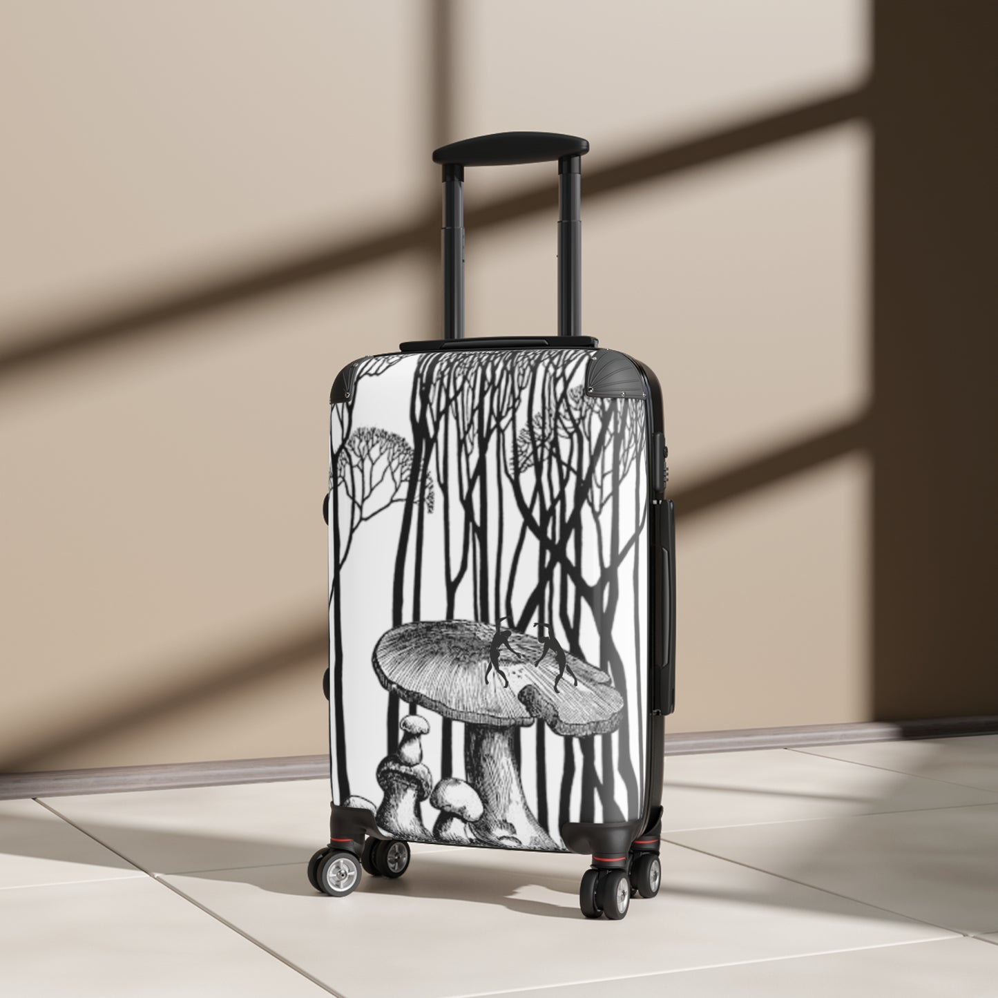 SOLSTICE Trees and Mushrooms with Matisse dancers Suitcase