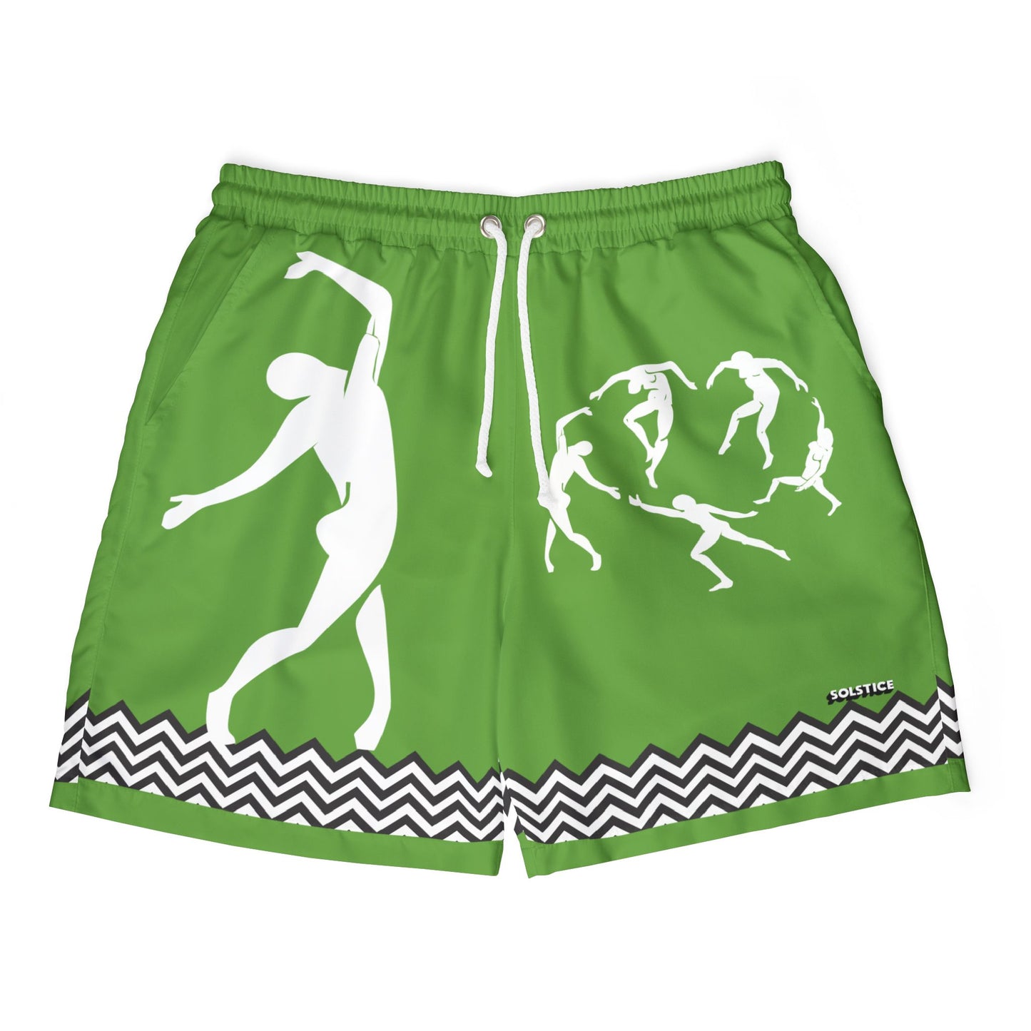 Unisex SOLSTICE DANCE Green Swim Shorts (AOP)