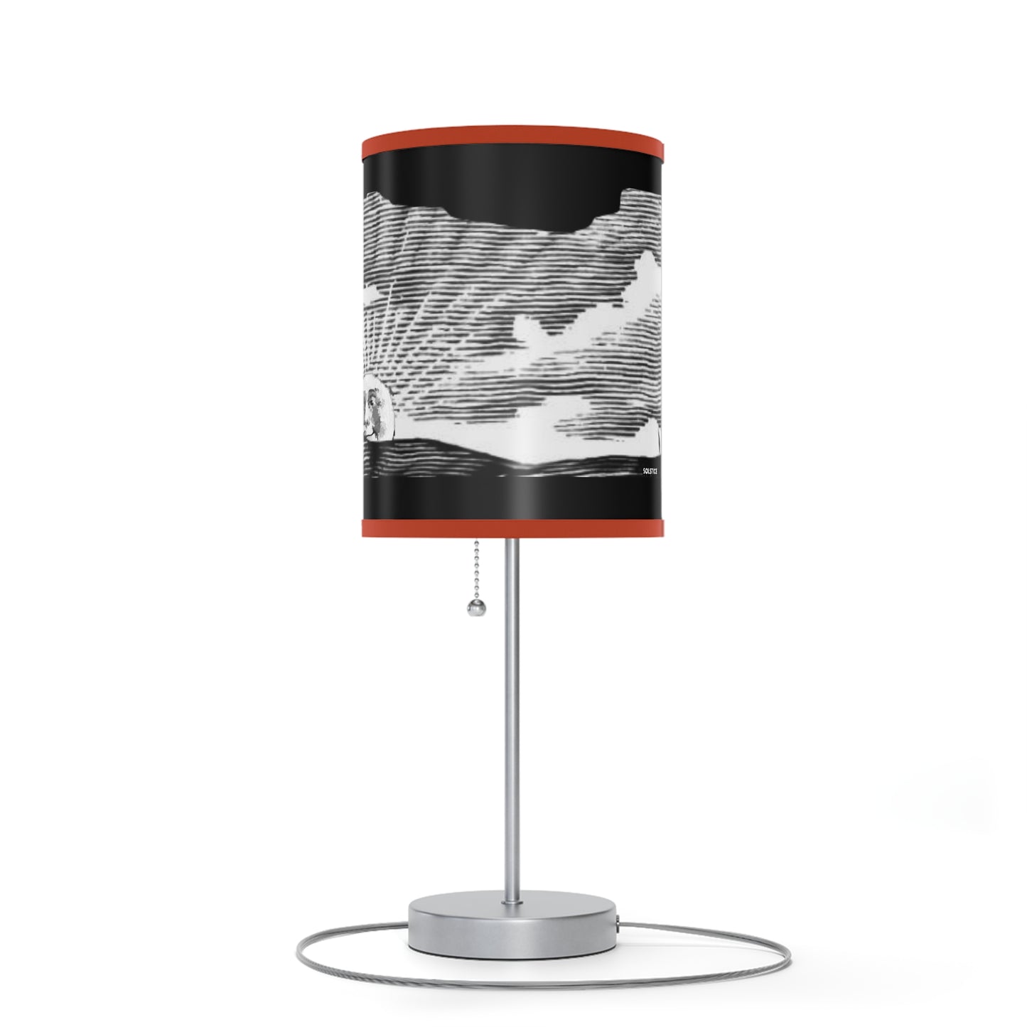 Solstice Engraved Sunrise Lamp on a Stand, US|CA plug
