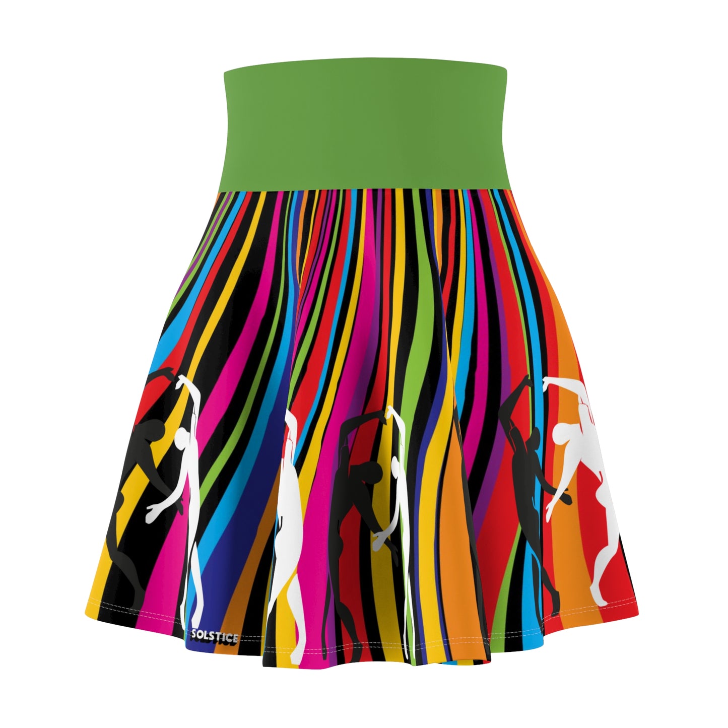 SOLSTICE Waves Dance Skater Skirt (AOP)