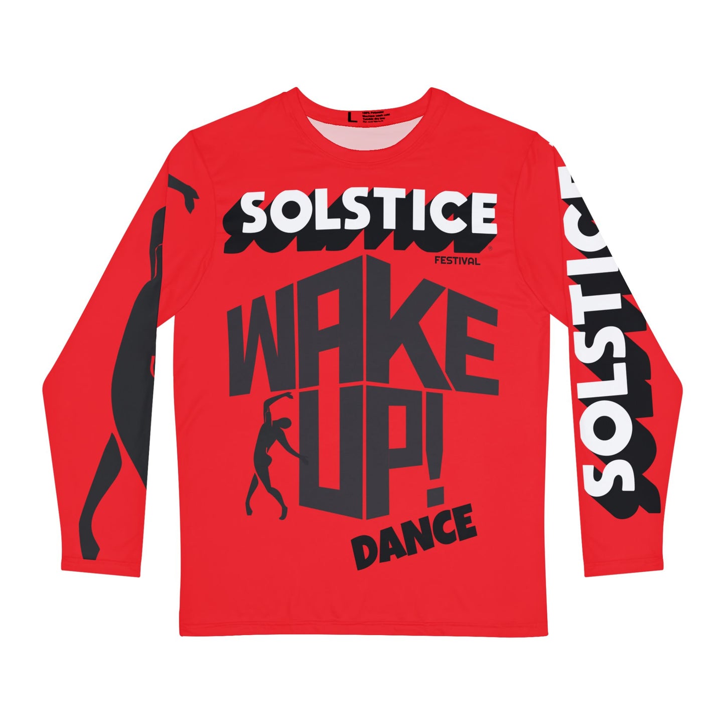 SOLSTICE Wake Up red Long Sleeve Shirt (AOP)