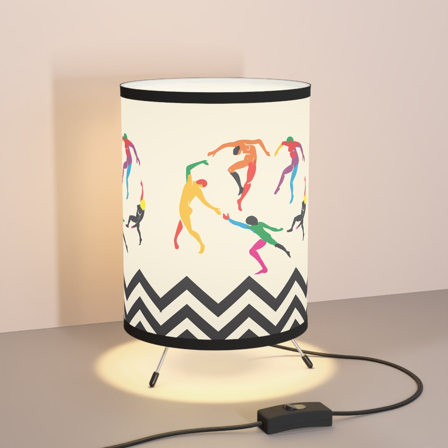 Tripod Lamp SOLSTICE with High-Res Printed Shade, US\CA plug