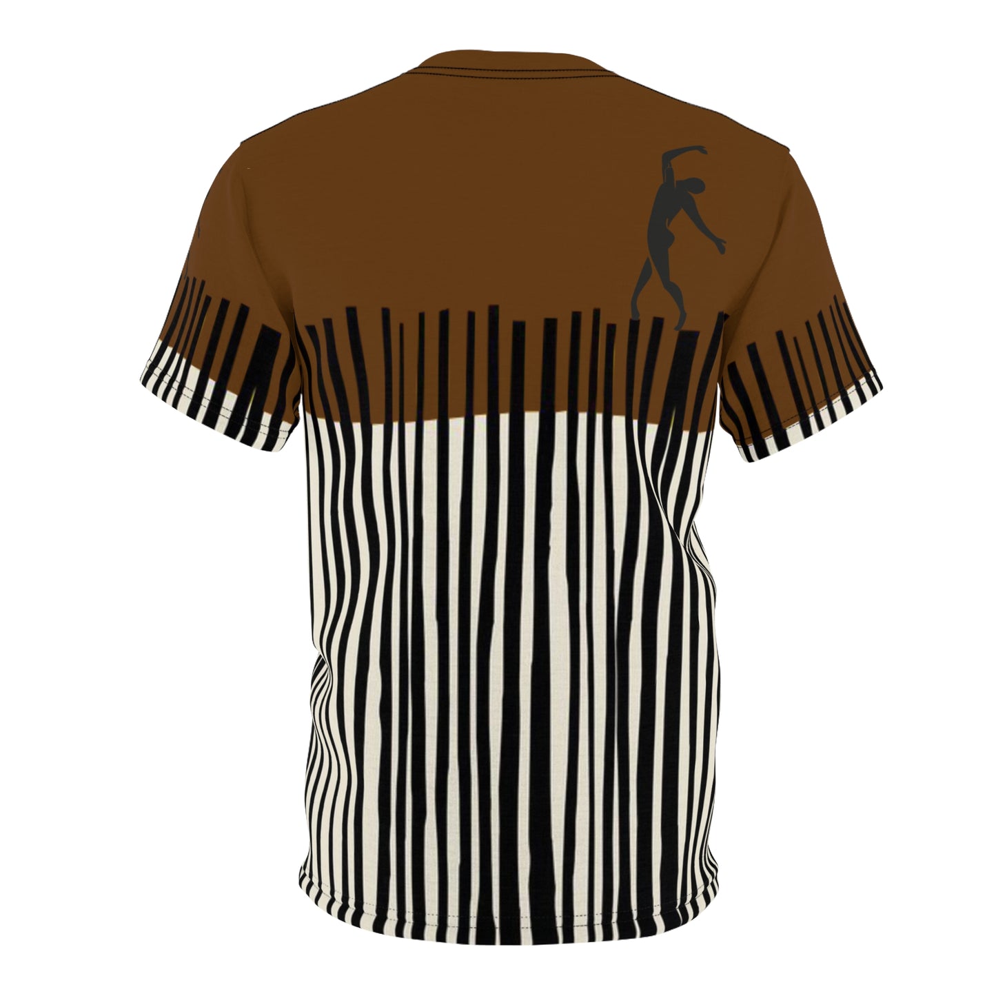 SOLSTICE Bamboo brown Unisex Cut & Sew Tee (AOP)
