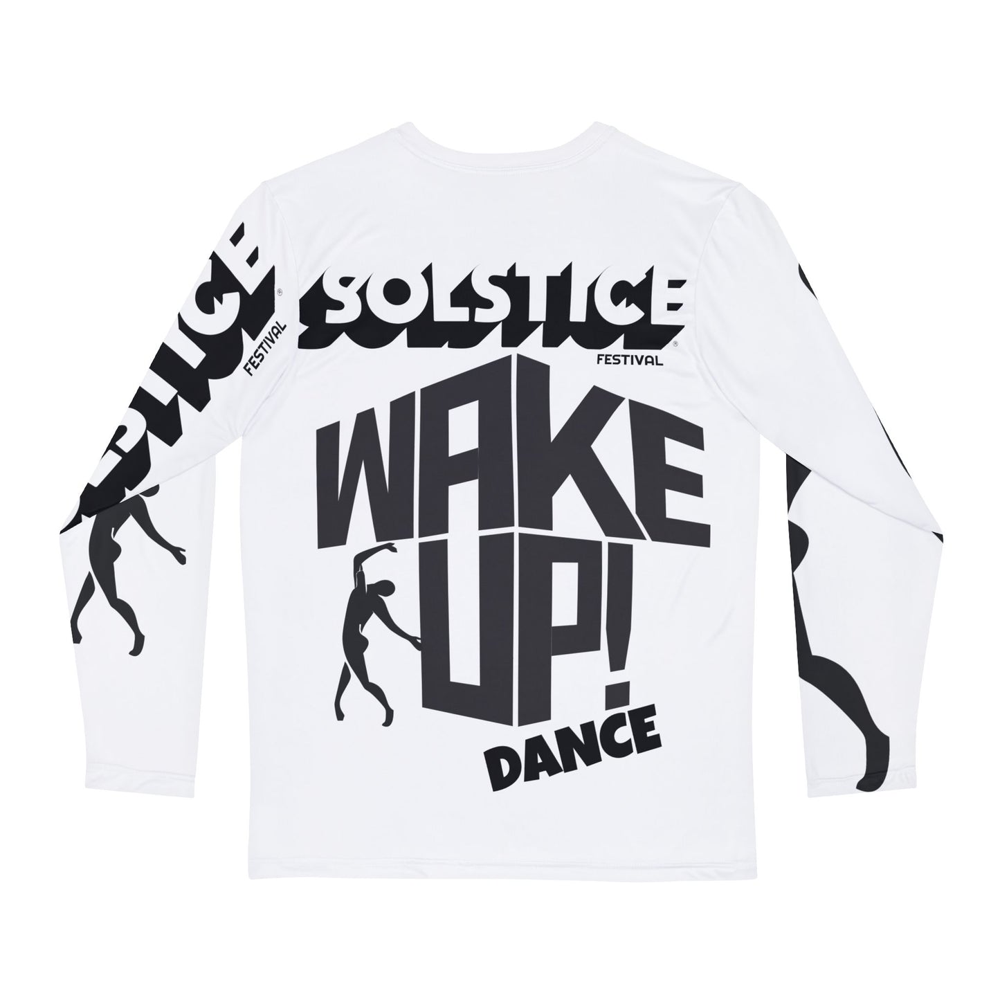 SOLSTICE Wake Up white Long Sleeve Shirt (AOP)