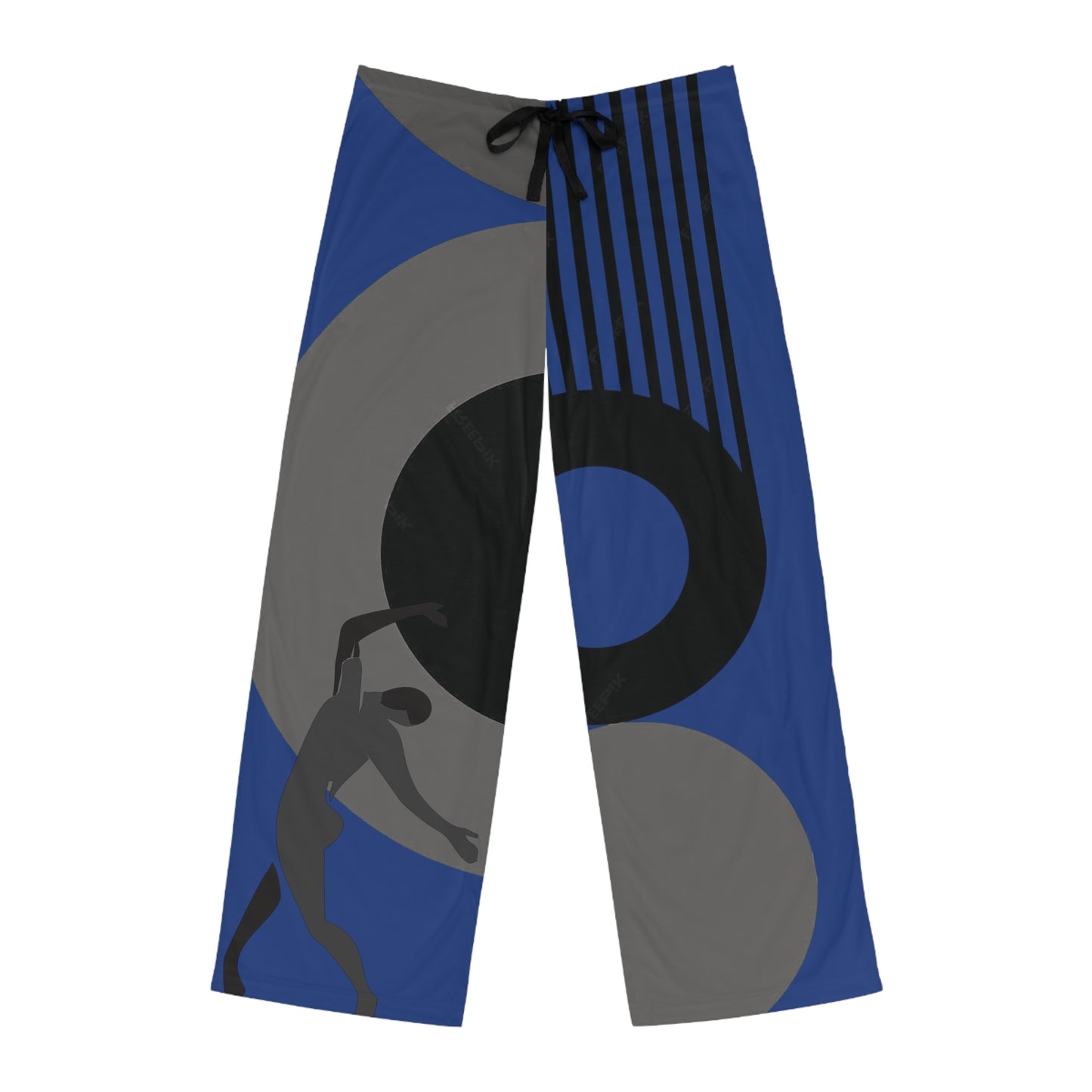 SOLSTICE Bauhaus Men's dark blue Pajama Pants (AOP)