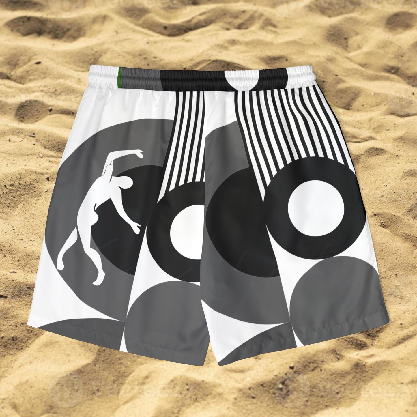 SOLSTICE Bauhaus BW Swim Shorts (AOP)
