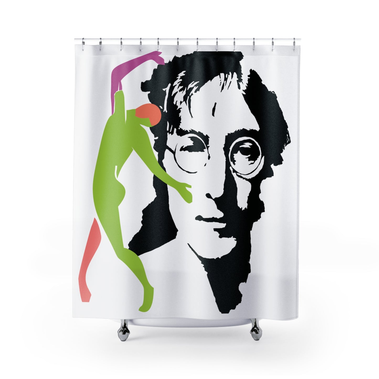 SOLSTICE Lennon Shower Curtain 6