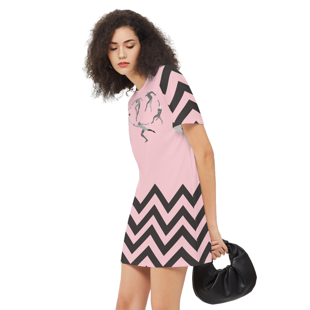 Women's SOLSTICE Short-Sleeve T-Shirt Dress-Heavyweight 225g
