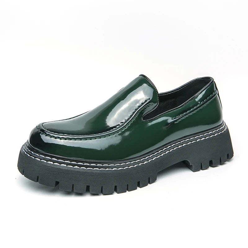 Slip-On Men's Loafers Leather Shoes With Soft Leather Business Career Man Shoes