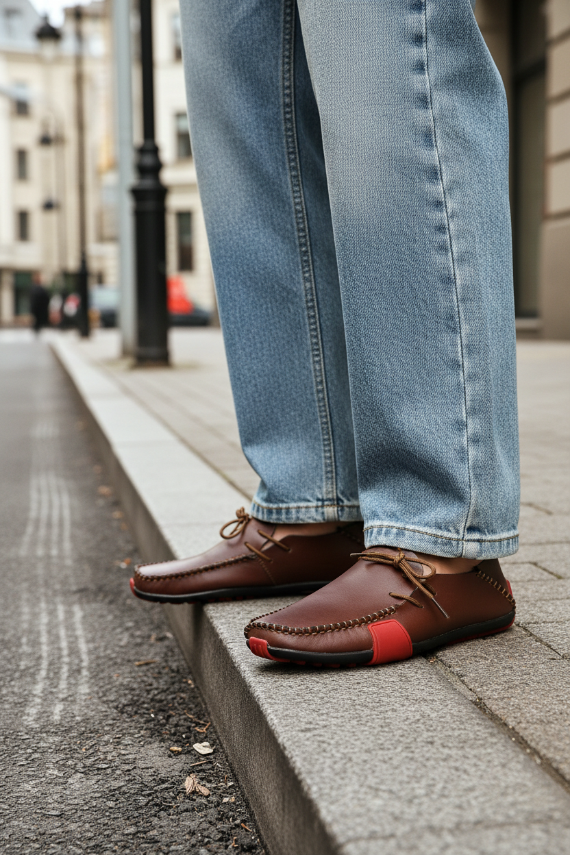 2026 Spring Fashion Genuine Leather Loafer Men's Casual Leisure Wear Dess Shoes Men's Style Italian