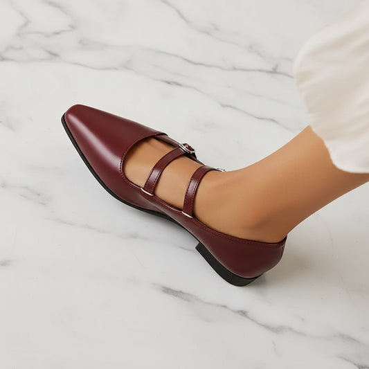 2025 Elegant Pumps Dress Female Office Job Shoes Mules Flat Shoes for Women