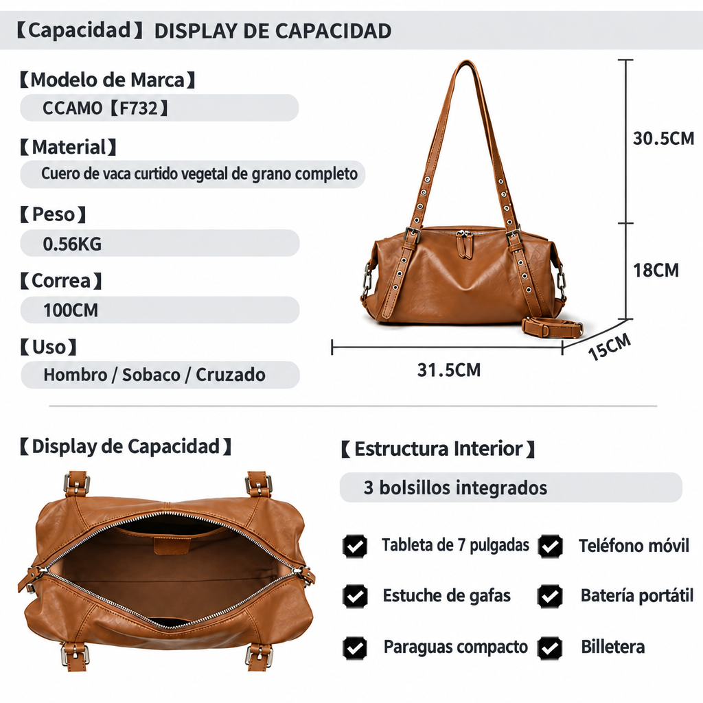 Women Bags Genuine Leather Messenger Crossbody Handbags Large Capacity Tote Shoulder Purses Elegant Daily Office Travel Shopping