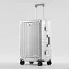 100% Aluminum-magnesium Alloy Aluminium Frame Spinner Travel Suitcase Rolling Luggage 20/24 Inch Trolley Business Carry-On Cabin