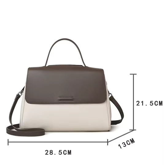 Women Bags Genuine Leather Messenger Crossbody Handbags Large Capacity Tote Shoulder Purses Elegant Daily Office Travel Shopping