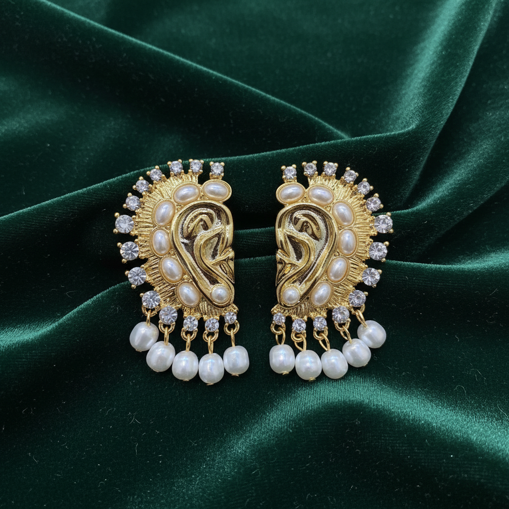 NISHIZAWA Pearls Earrings for Women Tassels Hyperbole Palace Style Vintage Jewelry Fashion Classic Elegant Pendientes Mujer