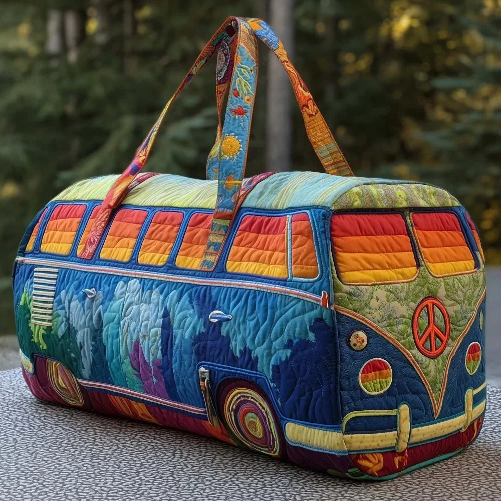 Adjustable Strap Quilted Duffle Bag 3D Quilting Craft Tote Bags Short-distance Handbag Large Capacity Travel Duffel Bag