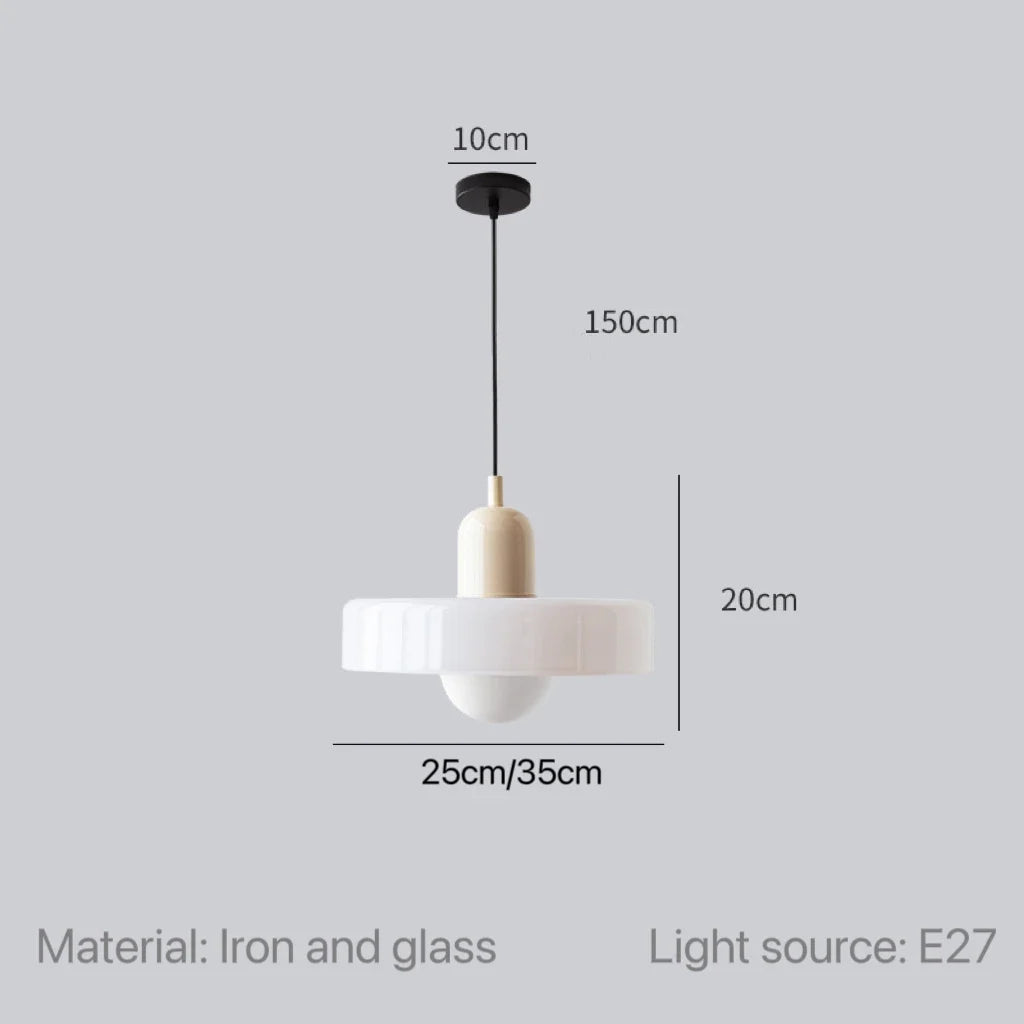 Modern Glass Pendant Lights Kitchen Restaurant Hanging Lamp Ceiling Chandeliers Nordic Decoration Denmark Orange Decor Lighting