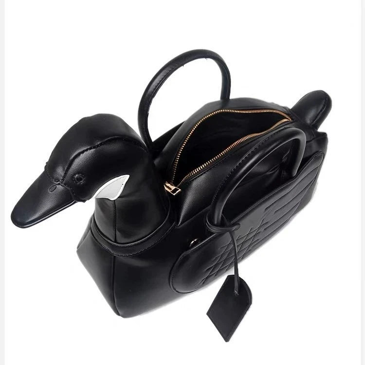 New Cute Cartoon goose Shaped Handbag Ladies Creative 3D Personality Bag Fashionable Ladies Tote Bag